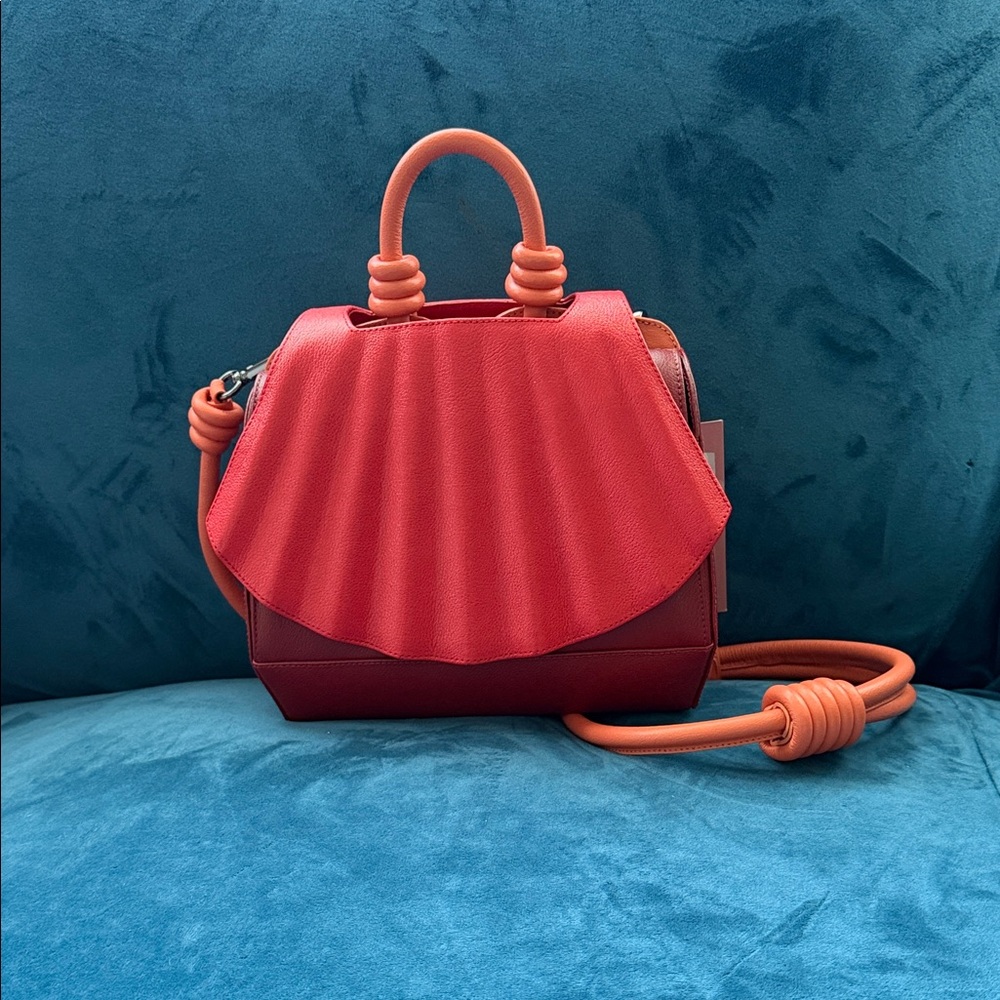 Soleah Paseo España Mini Crossbody Bag Red and Orange